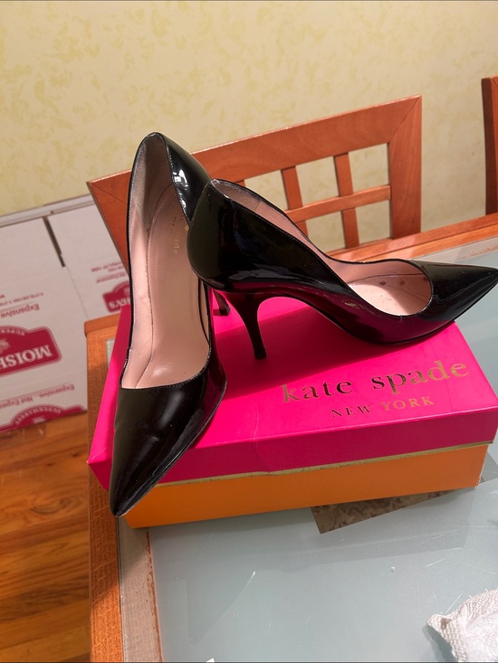 kate spade Shoes - kate spade Black Patent Pointed-Toe Stiletto Pumps